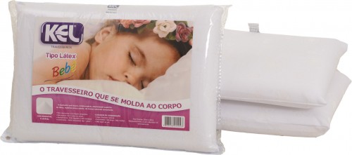 Travesseiro Tipo Látex Bebê Kel